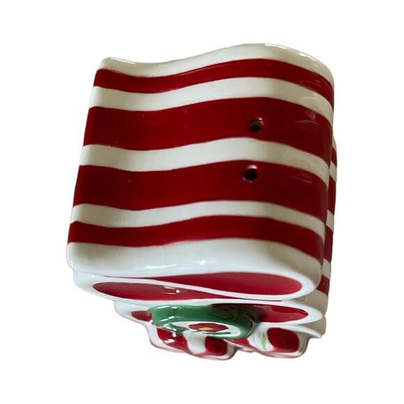 Christmas Ribon Candy Salt Shaker by Fitz and Floyd - Picture 2 of 4